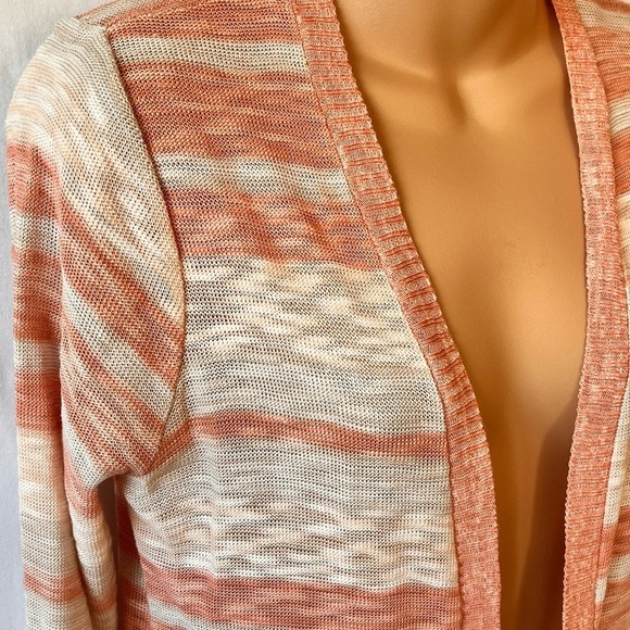 Maurice’s • NWT Peach & Tan Lightweight Duster Cardigan • Medium - Picture 2 of 7